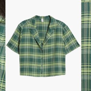 BP Green Plaid Button Down Shirt